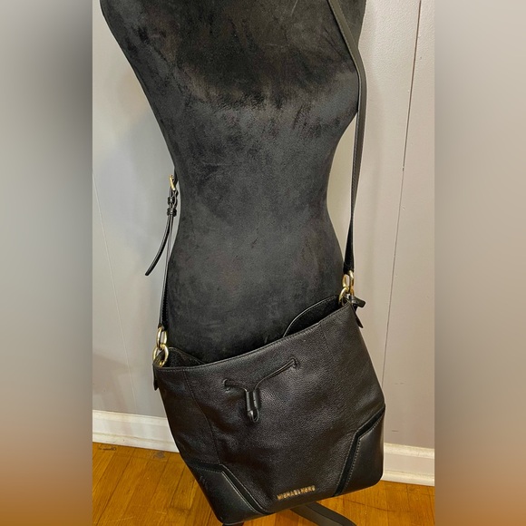 MICHAEL Michael Kors Handbags - Michael Kors Nicole Large Black Pebbled Leather Bucket Bag.. EUC!